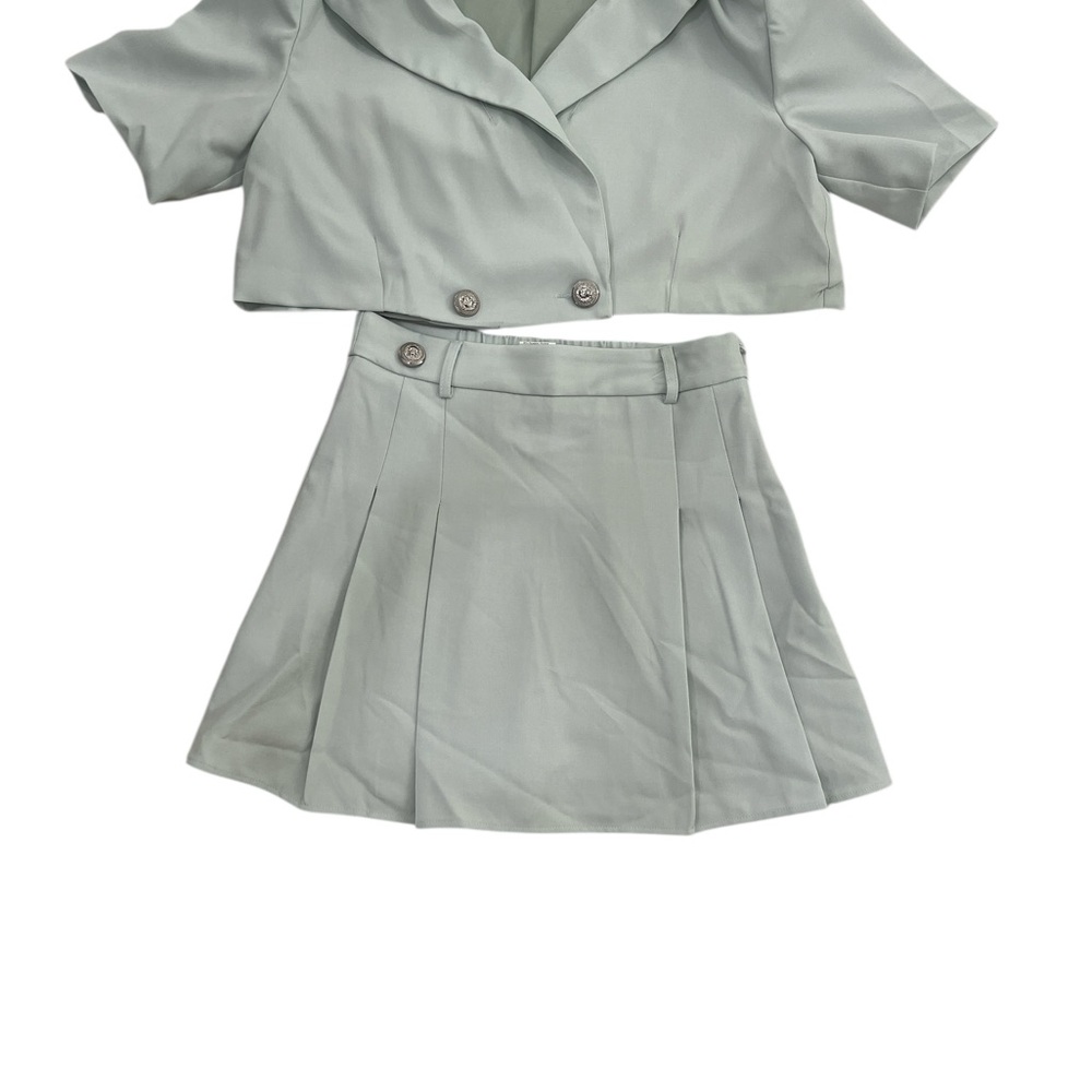 SHEIN Light Green Two-Piece Set